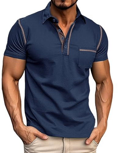 Herren Kurzarm Poloshirt Atmungsaktiv Sommer Tshirt,Graues Poloshirt Herren,Poloshirt Herren Lang,Weißes Polo,Poloshirt Herren Mit Logo,Herren Polo Shirt