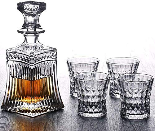 Estante para botellas, estante para vino, soporte para copas de vino, vasos para vasos, decantador de whisky, vasos, decantadores, vasos de whisky y juego de decantador, cristal sin plomo, alcohol,