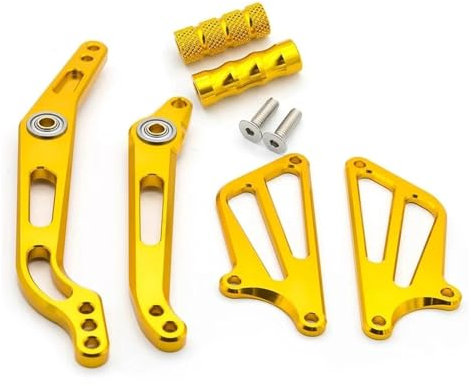 BUTUFYTR Für Y&amaha YZF-R6 YZFR6 YZF R6 2006–2014, Motorrad-Fußrastenanlage, Fußraste, Hinterradbremse, Gangschaltung, Schalthebel, Verstellbar Fussrasten Motorrad(Gold)