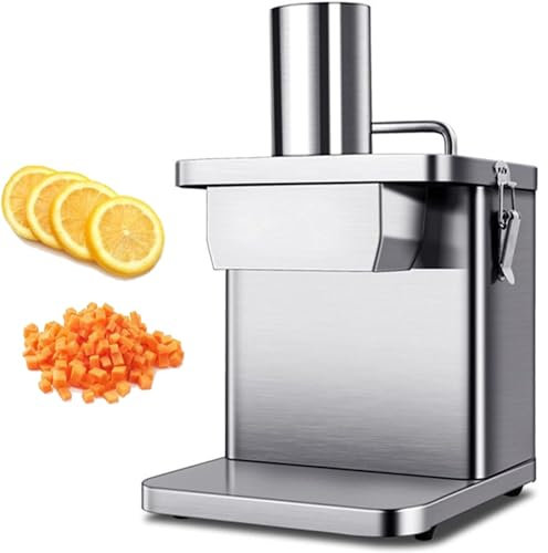 Cortador eléctrico de verduras, máquina para cortar en cubitos, zanahoria comercial, patata, cebolla, cortador granular, cortador eléctrico multifuncional, rallador de queso