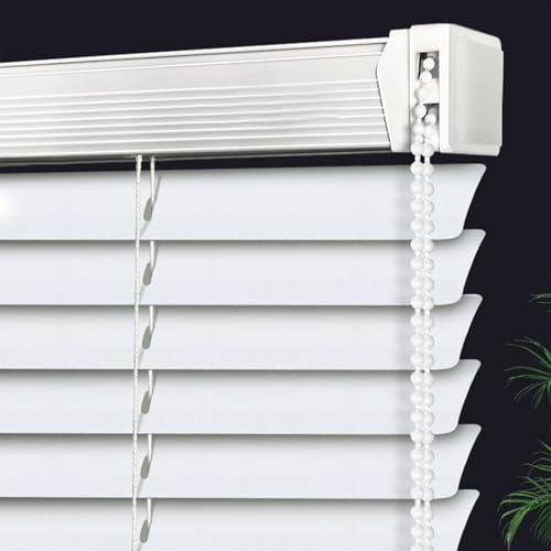 Verdunkelungsrollo aus Aluminium, für Büro, Badezimmer, Schlafzimmer, 100 x 200 cm, horizontaler Fensterladen mit Reißverschluss, anpassbare Farbe und Breite
