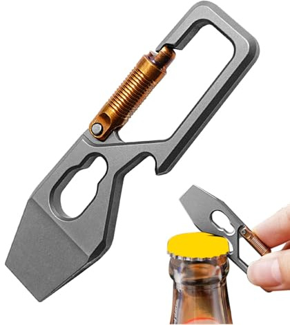 Pocket Crowbar,Titanium Alloy Versatile Crowbar - Camping Accessories, Bottle Openers, Key Chain Pry Tool for Everyday Carry Cycling
