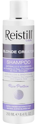 Restill Blond Creator Anti-Yellow Shampoo – Farbauffrischendes Anti-Yellow Shampoo für blondiertes, natürlich blondes und graues Haar – Haarshampoo mit Beta-Carotin, Vitamin C und E – 250 ml
