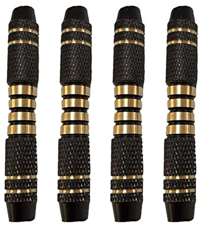Happyyami 4stücke Teiliges Profi Kupfer-dartbarrels Mit Rändelung Für Softdarts Und Steeldarts Leicht Austauschbar Ergonomische Griffgestaltung Für Wurfgefühl Geeignet Als Dartzubehör