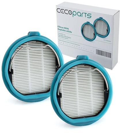 CECOPARTS Pack de 2 filtros para aspiradora Rockstar 8500 Infinity ErgoWet de alta eficiencia