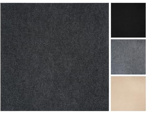 Vieshful Dalles de Moquette Auto-adhésives 50x50 cm, Carrés de Moquette Autocollants Pour Revêtements de Sol dans les Maisons, Bureaux, Salons, Chambres et Appartements Commerciaux
