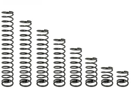 10 STÜCKE Zylindrische Spule Druckfeder Rückkehr Druckfedern Freigabe Druck Federstahl WD 0,4mm(10mm,4mm-0.4mm)