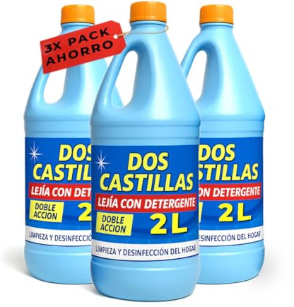 Lejia Con Detergente 3 Pack Doble Accion Limpieza Profunda Desinfeccion Total Elimina Malos Olores Ideal Cocinas Baños Electrodomesticos Multiusos Superficies Domesticas (3)