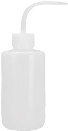 Bottiglia di lavaggio da 250 ml, strumento di irrigazione di sicurezza con beccuccio di spremitura preciso, comodo e pratico, dispenser a bocca stretta per pulizia e lavaggio liquidi, 17,5 x 10 x 6 cm
