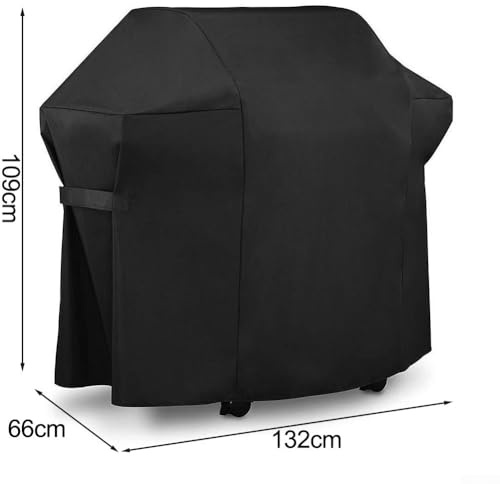 600D Oxford Cloth BBQ Grill Cover with Effective Waterproof and Dust Proof Design (132x66x109)
