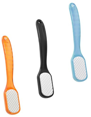 VICASKY 3 Stück Keramik doppelseitige Fußfeile Pediküre Handliche Waschbare Schwielenentferner für Fußpflege Exfoliating File für Glatte Gepflegte Füße Zuhause Zufällige Zufällige Farbe