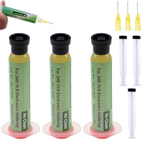 OIXYA 3 Pièces Sans plomb Pâte à Souder YF-RMA-223 Pâte à étamer Pâte à Souder 271°C Pâtes à Souder à l'étain avec SMT PCB SMD LED Réparation Électronique-20 g