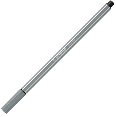 STABILO - Premium-Filzstift - Pen 68 - Einzelstift - mittelgrau
