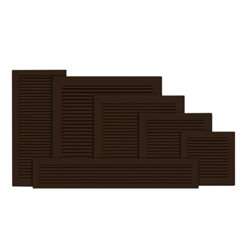 Lüftungsgitter 30 x 30 cm Abschlussgitter Insektenschutz 300 x 300 mm braun Gitter Lüftung TRU 10