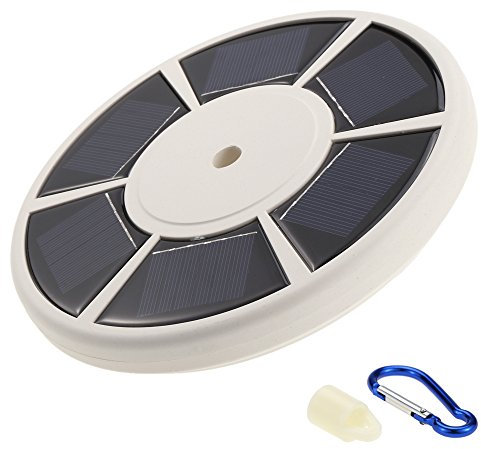 Docooler wasserfeste Fahnenmastleuchte, solarbetriebene Fahnenmastleuchte, passend für 15–25 Fuß große Fahnenmasten, 26 LEDs