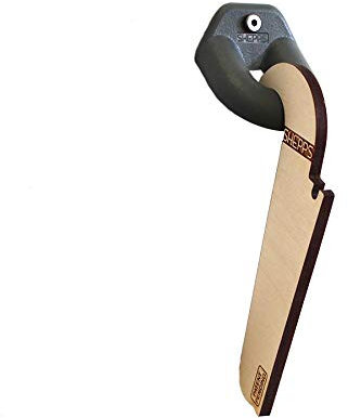 Shepps GNARWALL Verdeckte Surfbrett Wandhalterung aus Holz - Für Shortboard, Longboards und Wellenreiter mit FCS/Future/US-Box Plug - Hidden Surfboard Wall Rack (Charcoal, Future)