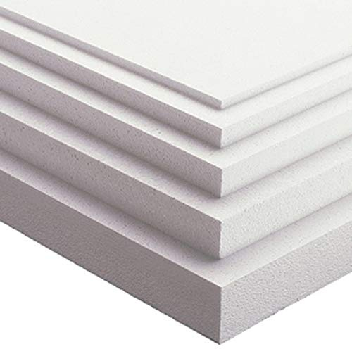 Imballaggi.point – Panneaux en polystyrène isolants – Idéal pour l'isolation thermique des murs, du plafond et du faux plafond – Densité de 15 kg/m² – 100 x 100 x 2 cm (30)