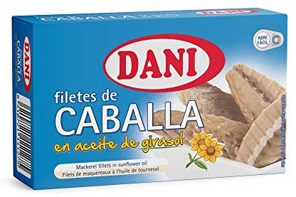 Dani - Caballa (filetes) en aceite de girasol - Pack 12 x 115 gr.