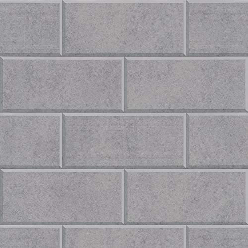 Papier peint brique Papier peint pierre Papier peint imitation brique Tapisserie imitation brique Tapisserie imitation pierre Papier peint intissé Gris 343224 | Papier peint livré à domicile