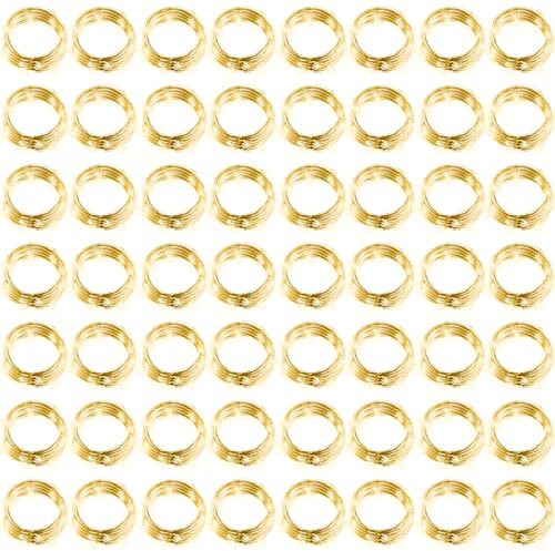 Hortsun 100 Packs Fairy Lights Battery Operated 3 Speed Modes, 7 Ft/ 2 M 20 LED Battery String Mini Waterproof Wire Twinkle Lights Bulk for Wedding Party Birthday Vases Decor (Warm White)