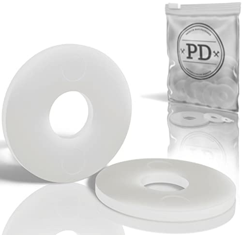 PD® Kunststoff Unterlegscheiben M10 - Hochwertige PA Nylon | 50 Stück | Karosseriescheiben & Beilagscheiben mit großem Außendurchmesser | leichte Kunststoffscheiben für empfindliche Oberflächen