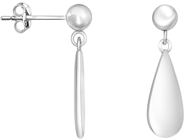 SOFIA MILANI - Damen Ohrringe 925 Silber - Tropfen Kugel Ohrhänger