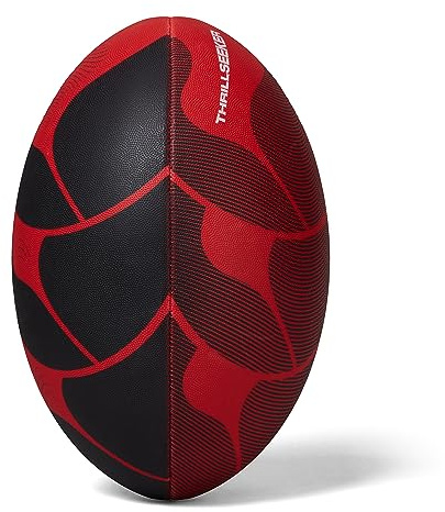 Canterbury Unisex Pallone da rugby Thrillseeker Play | Impugnatura standard | Pallone da allenamento Pallone da rugby Red/Black 3