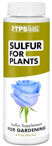 Sulfur Fertilizer for Plants – Soil Amendment for Healthier Boosted Growth Liquid Plant Food 8 oz (250mL)