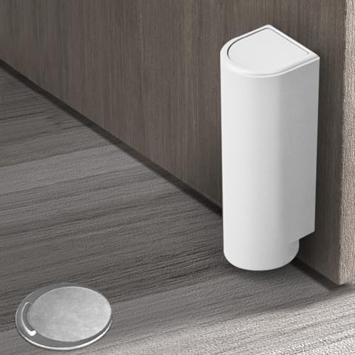 Magnetischer Türstopper, 2024 Neu Türstopper Magnetisch Türstopper Boden Kleben, Selbstklebend Schwer Türhalter, Tür Stopper Ohne Bohren, Wind-Resistant Silent Door Stop (Weiß)