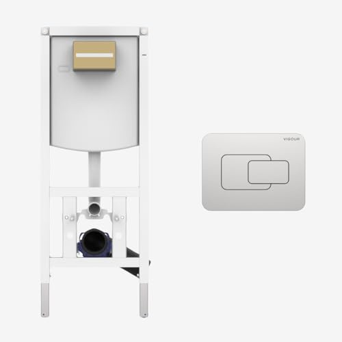 CONEL WC - Vorwandelement mit VIGOUR Betätigungsplatte V1DEECM mattchrom