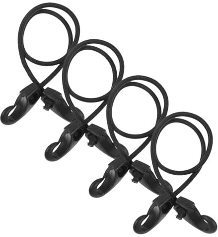 Yardwe 4stücke Outdoor Camping Hakenseile Elastischer Zurrgurt Tragbarer Hakengurt Campingzubehör Kleiner Schnallengurt Mehrzweck Kajak Befestigung Kordel Mit Haken Für Zelte Fracht