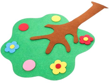 ERINGOGO Felt Tree Puzzle Für Kindergarten Realistische Baumaufkleber Für Wandgestaltung Im Klassenzimmer Lernspiel Mit Gefilzten Äpfeln Pädagogisches Material Für Vorschule Und