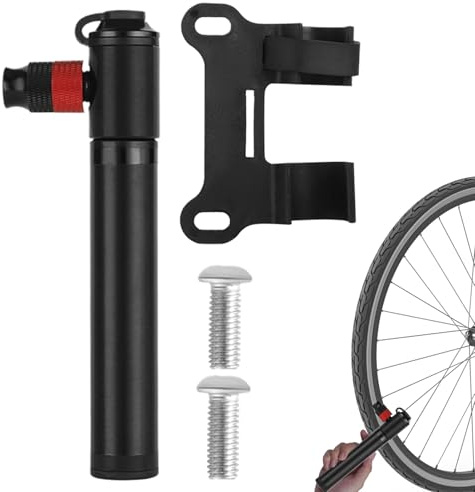 Pompe à Pneu de vélo - Pompe à air Portable - Aide au gonflage Rapide pour vélo électrique, Voyage et extérieur - Accessoire de Montage sur Cadre