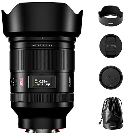 VILTROX AF 35mm F1.2 LAB FE Lens for Sony E Mount, 35mm f/1.2 Wide-Angle Fixed-Focus Full Frame Lens with HyperVCM Motor Compatible with Sony Camera a7IV a7RV a9II a7CII ZVE1 A1 a6700 a6400