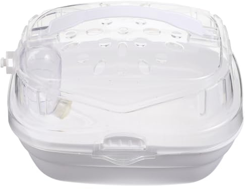 TOYANDONA Hamstertransportbox aus Kunststoff Kleintier-transportkäfig mit Belüftungsöffnungen Leicht und Tragbar für Meerschweinchen und Ratten
