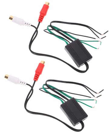 DIYEAH 2pcs Car Horn Cable Adapter Female Connector Speaker Wire Converter for Amplifier Audio System Use in Vehicle Sound Setup