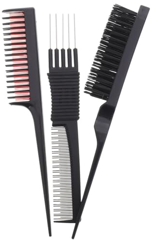 CANIGHT Set Pettini e Pettinino per Acconciature Versatili per Chioma in Plastica Abs Pettine per Cotonatura Delicati Chioma, per e Matrimoni