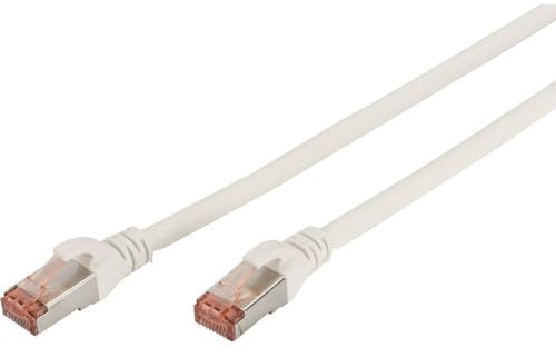 DIGITUS LAN Kabel Cat 6 – 10 m – 5 Stück – S/FTP Geschirmt – Weiß | 1 Gbit/s – PoE++ – AWG 27/7 – LSZH – RJ45 Netzwerkkabel Patchkabel – Kompatibel zu Cat 6A und Cat 7