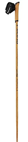 VIKING Nordic Walking Stöcke, Ultraleicht, Handschlaufe mit Clip-On-System, profilierter Griff, Expedition Carbo, Braun, 125 cm