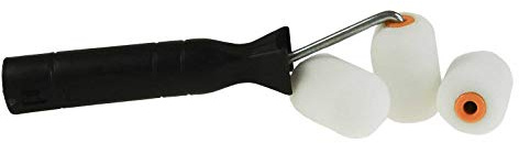 Farbroller mit Griff und Ersatzrollen Set 5cm Rolle Maler Schaumstoff Farbwalze