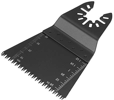 Fafeicy 5Pcs 65mm Hoja de sierra oscilante para multiherramienta, acero alto carbono para corte de metal blando, plástico y madera