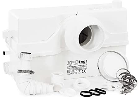 XPOtool Stazione di sollevamento 4/2 con trituratore WC 800 watt Pompa per acque reflue