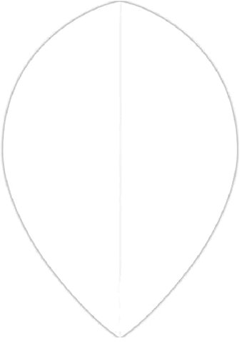 US Darts 5 Sets (15 Flights) Clear Pear Flights - 75 Micron