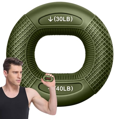 Handgriffstärke-Ringe, Silikon-Handgriffring, Finger-Krafttrainings-Übungsringe Mit 2 Widerstandsstufen, Krafttrainings-Armgriffe Für Klettern, Rehabilitationstraining, Zuhause Und Büro