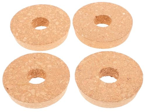 VANZACK Tapered Cork Stoppers, 4PCS Plant Terrarium Lid with Center Hole - Hydroponic Planter Lids Hydroponic Vase Lids for Terrarium