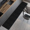 Comart - Tappeto Cucina Nancy - Antiscivolo - Lavabile in Lavatrice - Moderna Passatoia in Ciniglia - Runner per Corridoio e Cucina - Morbido e Resistente - Made in Italy - Nero - 50x270 cm