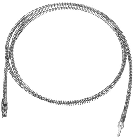 sourcing map 1 removedor de obstrucciones de drenaje de 3 m y 10 mm de grosor, cable de resorte con conector de taladro eléctrico, serpiente de fontanería para fregadero de cocina, bañera e inodoro