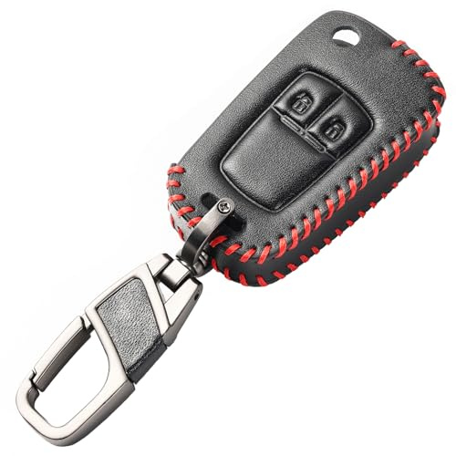 XUKEY Autoschlüssel Hülle für Opel Vauxhall Zafira Astra, 2 Tasten PU Leder