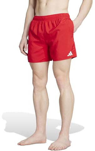 adidas Uomo Swim Shorts 5 inch, Better Scarlet/White, S