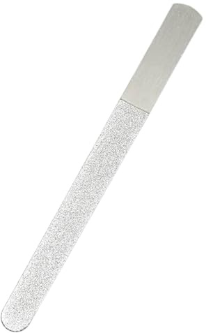 Nagelfeilen für natürliche Nägel – Metall-Nagelfeile für Frauen | Professionelle Nagelfeile | Edelstahl-Fingernagelfeile | Fußnagelfeile für den Heimsalon oder auf Reisen, Pediküre-Werkzeug,